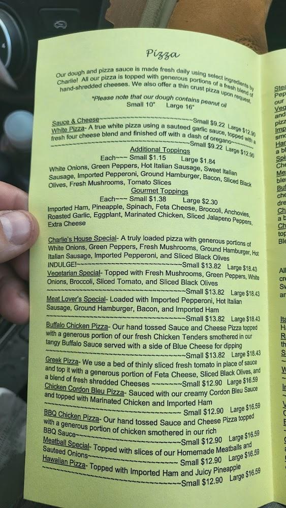 Charlie's of Rochester Menu image 3